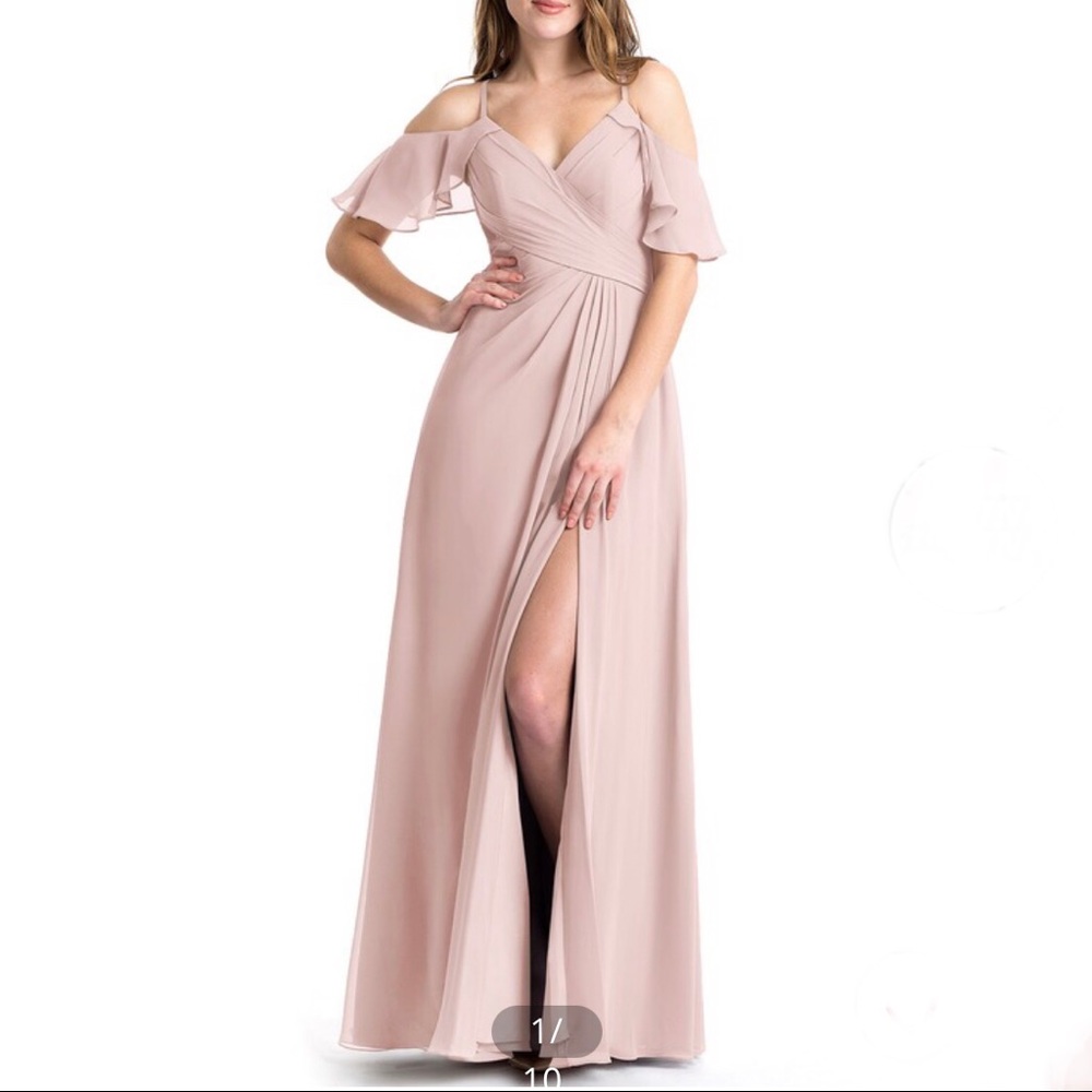 Azazie Dakota bridesmaid dress in Dusty Rose